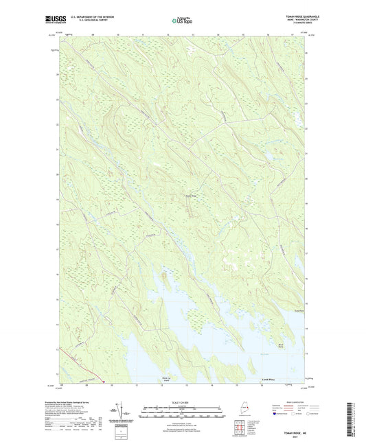 Tomah Ridge Maine US Topo Map Image