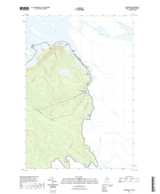 Vanceboro Maine US Topo Map Image