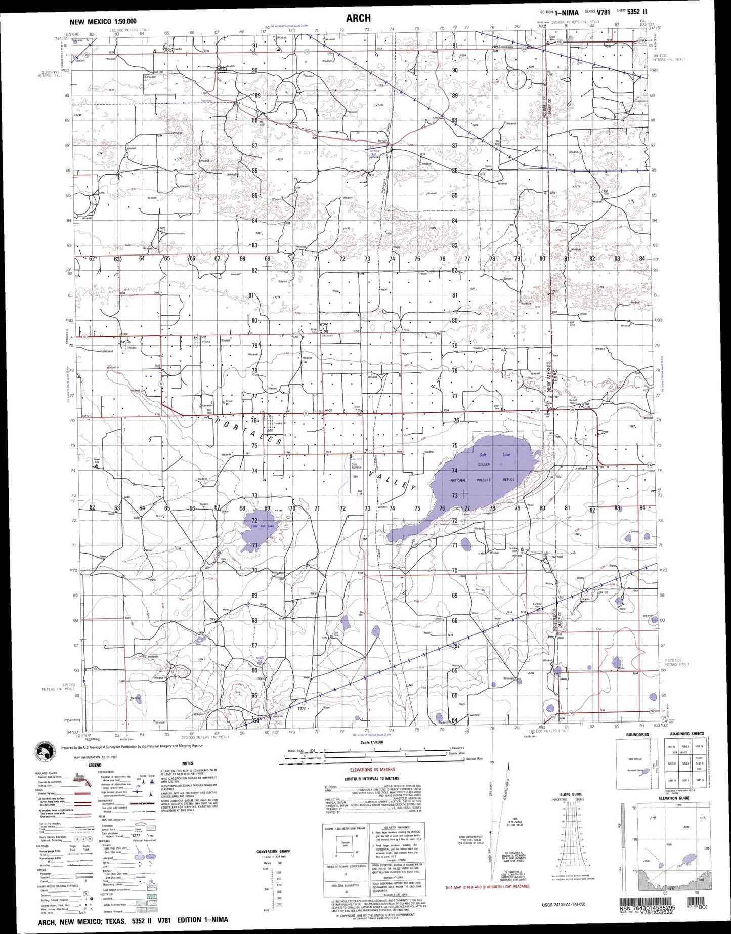 Arch New Mexico Military 1:50,000 Map