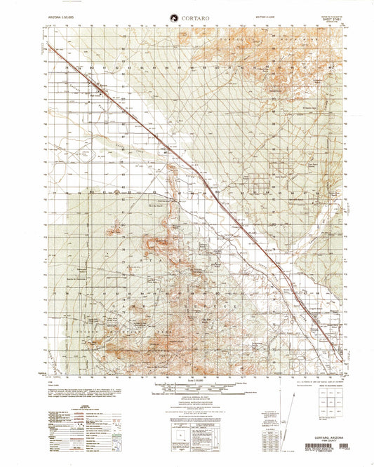 Cortaro Arizona Military 1:50,000 Map