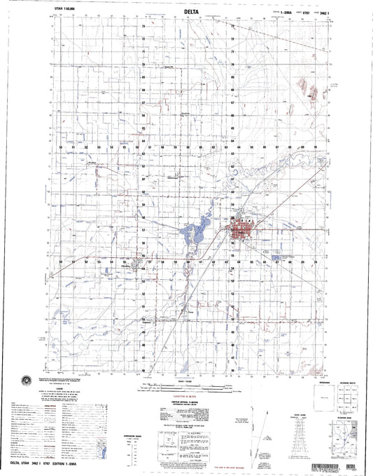 Delta Utah Military 1:50,000 Map