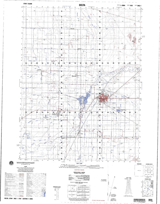 Delta Utah Military 1:50,000 Map – MyTopo Map Store