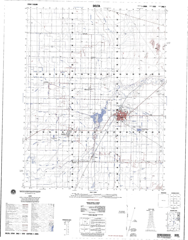 Delta Utah Military 1:50,000 Map – MyTopo Map Store