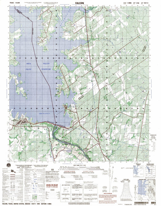 Falcon Texas Military 1:50,000 Map