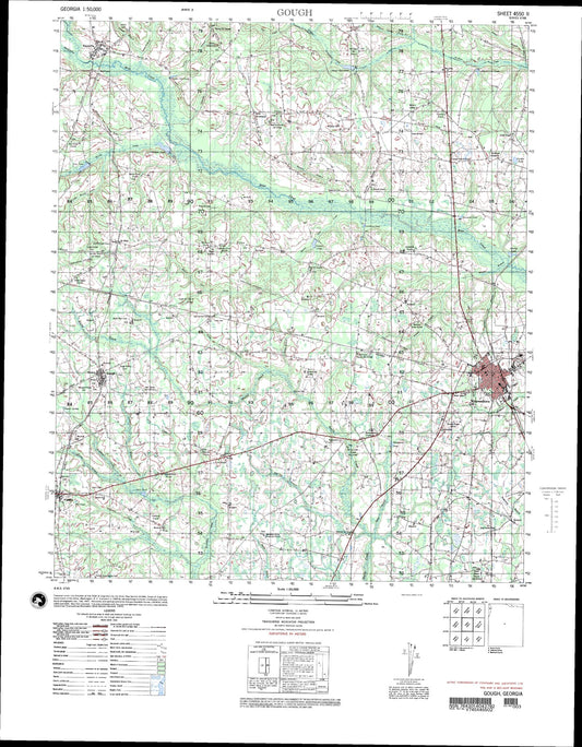 Gough Georgia Military 1:50,000 Map