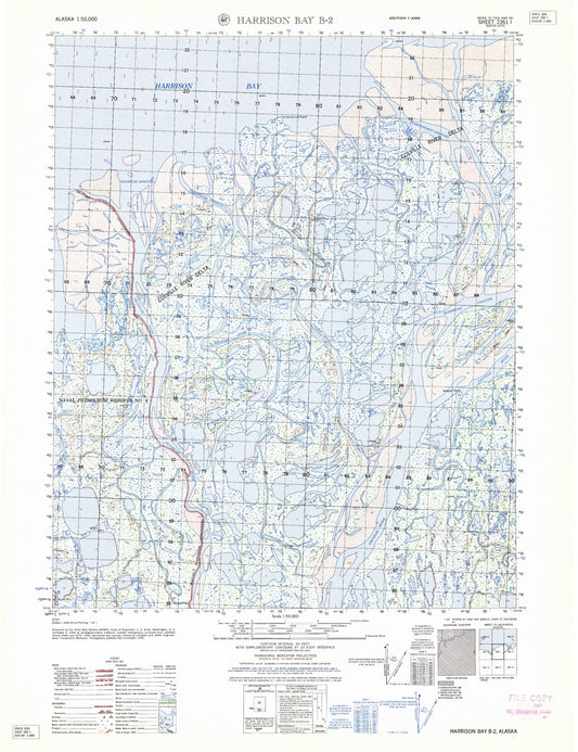 Harrison Bay B-2 Alaska Military 1:50,000 Map