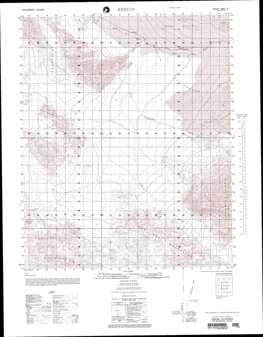 Ivanpah California Military 1:50,000 Map