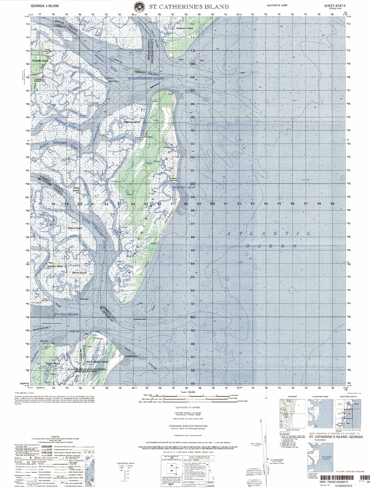 Limerick Georgia Military 1:50,000 Map