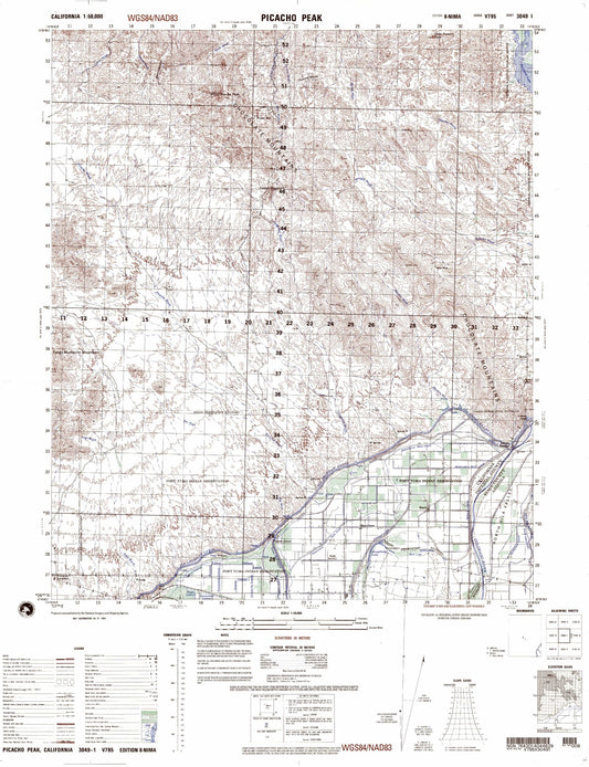 Picacho Peak Arizona Military 1:50,000 Map