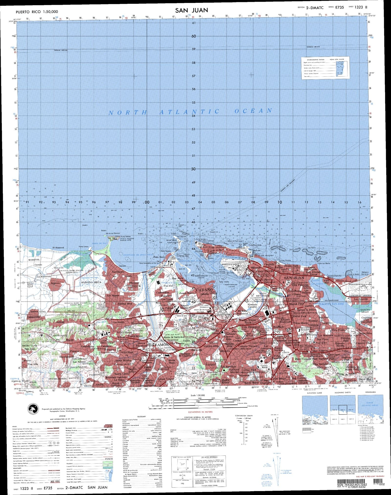 San Juan Puerto Rico Military 1:50,000 Map – MyTopo Map Store