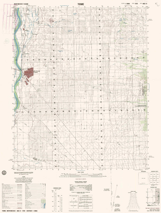 Tome New Mexico Military 1:50,000 Map