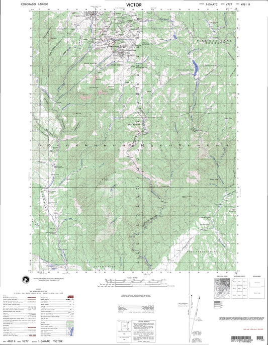 Victor Colorado Military 1:50,000 Map