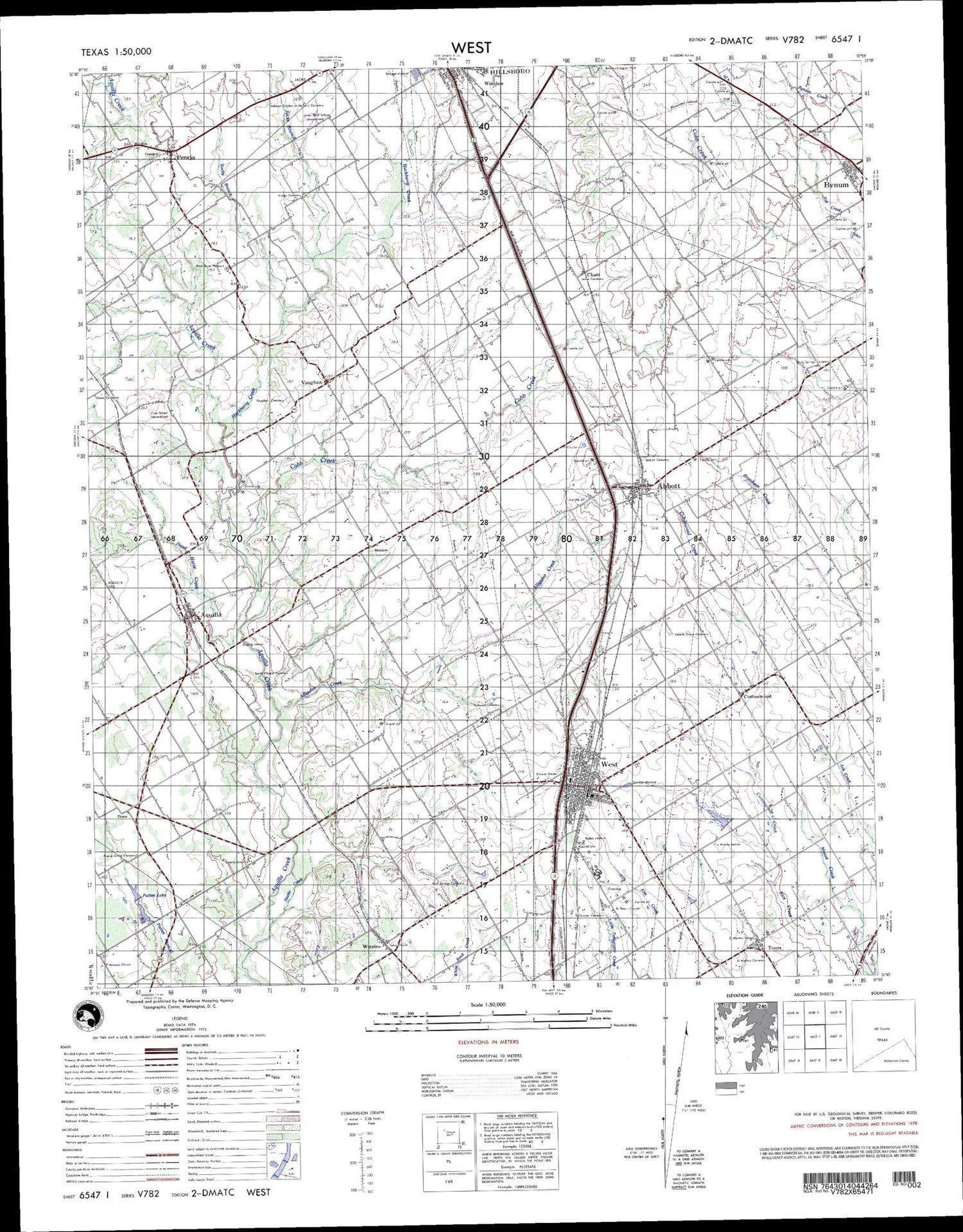 West Texas Military 1:50,000 Map