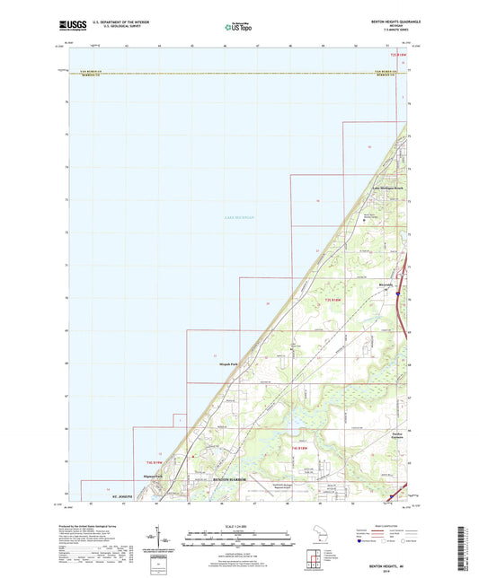Benton Heights Michigan US Topo Map Image
