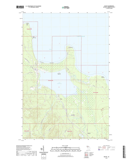 Big Bay Michigan US Topo Map Image