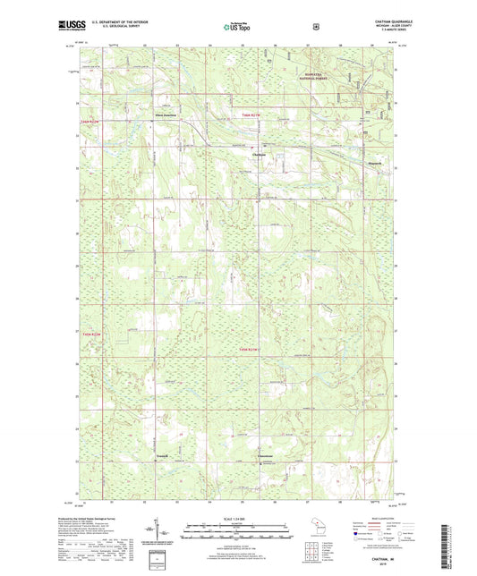 Chatham Michigan US Topo Map Image