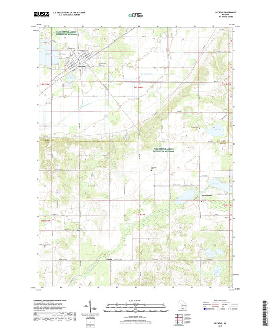 Decatur Michigan US Topo Map Image