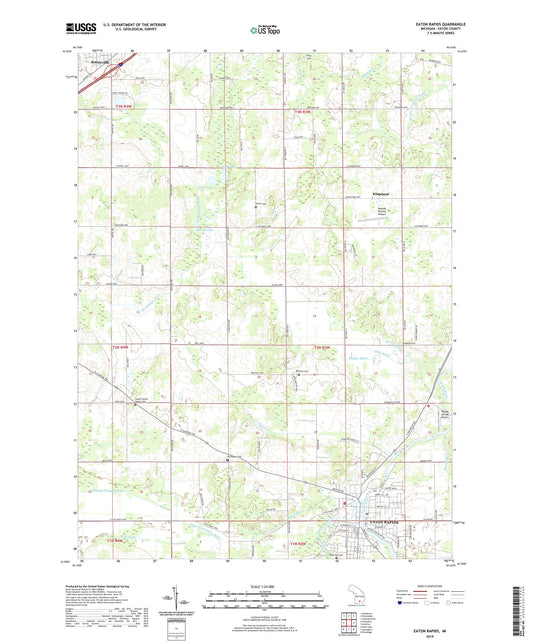 Eaton Rapids Michigan US Topo Map Image
