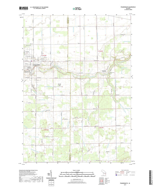 Frankenmuth Michigan US Topo Map Image