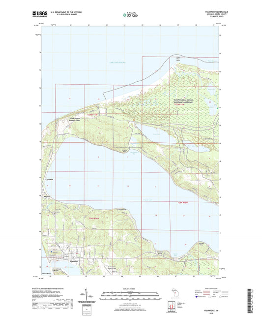 Frankfort Michigan US Topo Map Image