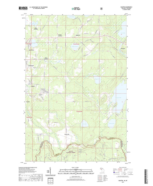 Gaastra Michigan US Topo Map Image