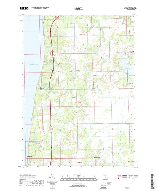 Glenn Michigan US Topo Map Image