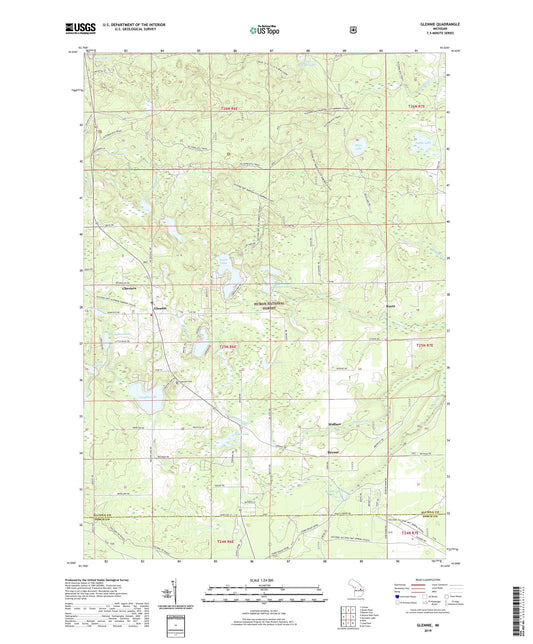Glennie Michigan US Topo Map Image