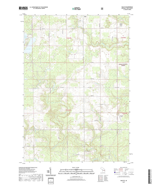 Hale SE Michigan US Topo Map Image