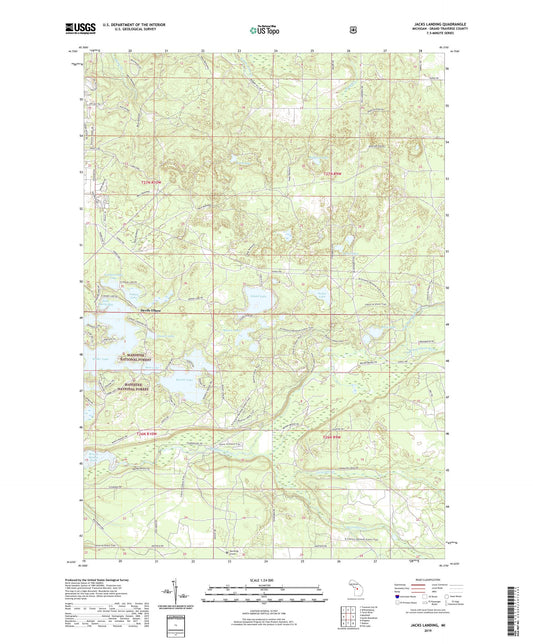 Jacks Landing Michigan US Topo Map Image