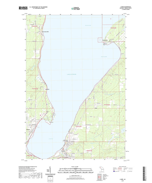 L'Anse Michigan US Topo Map Image