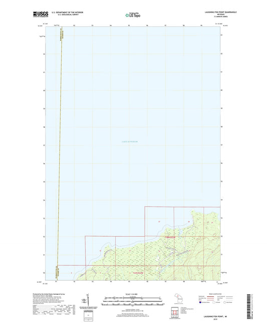 Laughing Fish Point Michigan US Topo Map Image