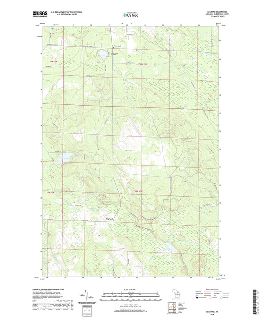Legrand Michigan US Topo Map Image