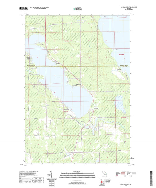 Long Lake East Michigan US Topo Map Image