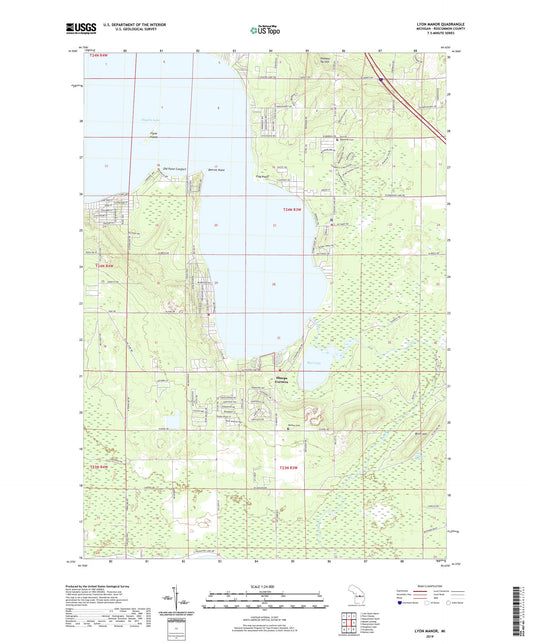 Lyon Manor Michigan US Topo Map Image