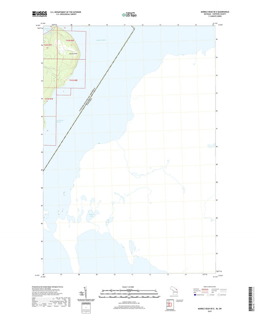 Marble Head OE E Michigan US Topo Map Image