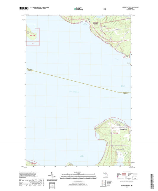 McGulpin Point Michigan US Topo Map Image
