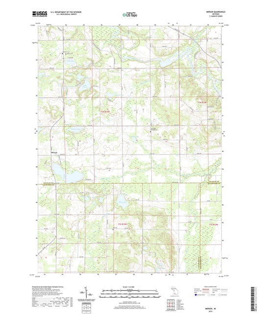 Merson Michigan US Topo Map Image