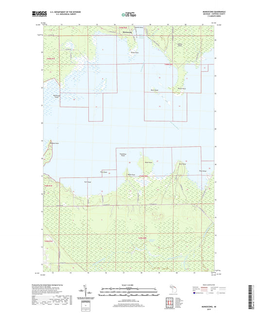 Munuscong Michigan US Topo Map Image