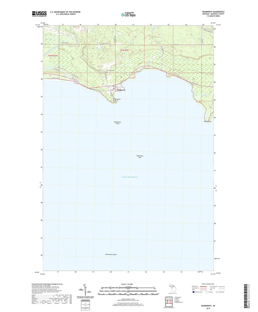 Naubinway Michigan US Topo Map Image