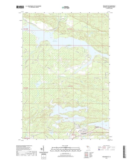 Negaunee SW Michigan US Topo Map Image