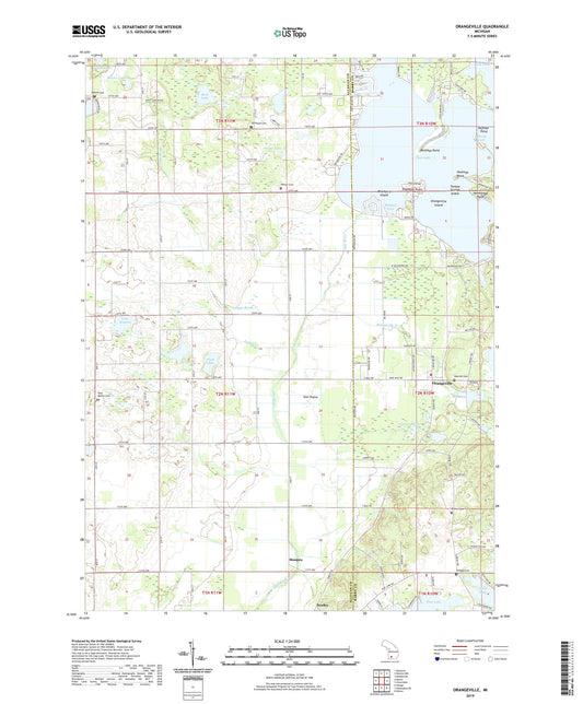 Orangeville Michigan US Topo Map Image