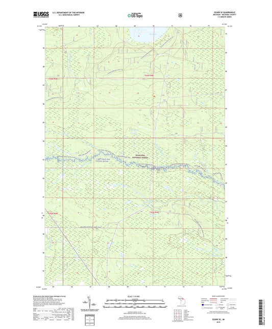 Ozark SE Michigan US Topo Map Image