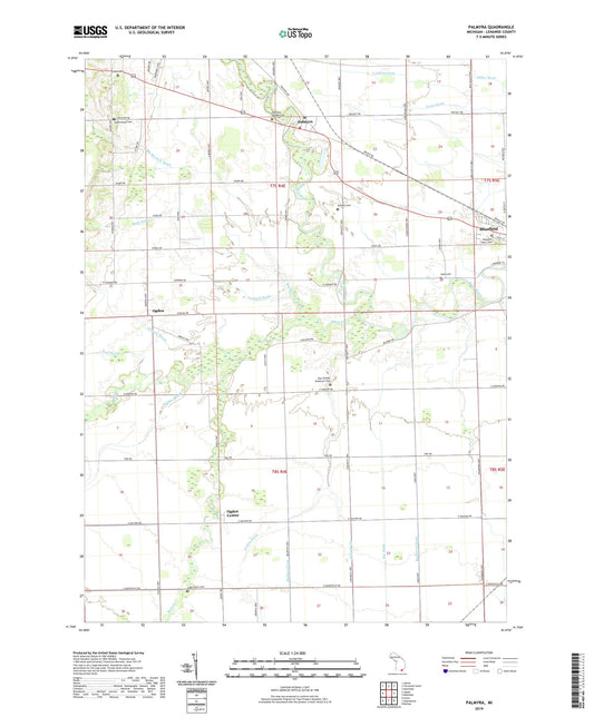 Palmyra Michigan US Topo Map Image