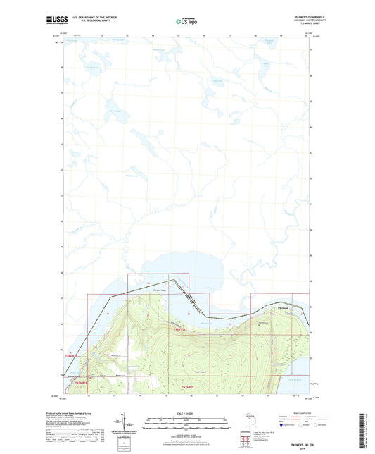 Payment Michigan US Topo Map Image