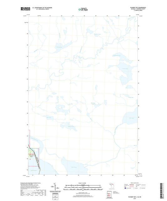 Payment OE E Michigan US Topo Map Image