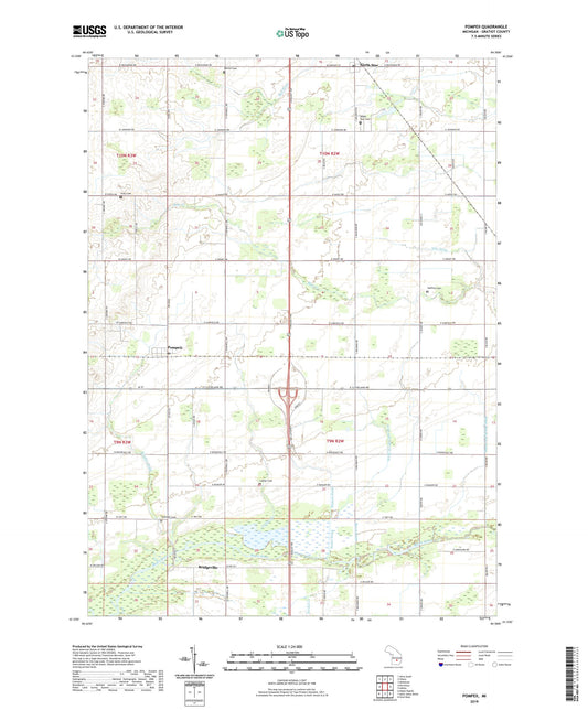 Pompeii Michigan US Topo Map Image