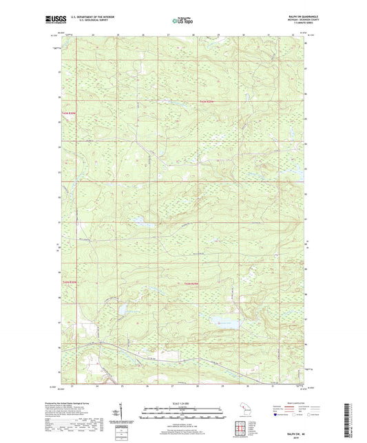 Ralph SW Michigan US Topo Map Image