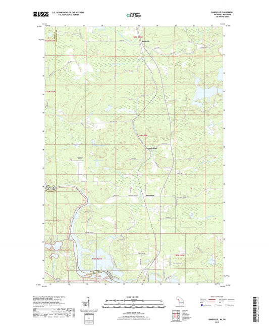 Randville Michigan US Topo Map Image