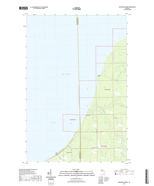 Rockhouse Point Michigan US Topo Map Image