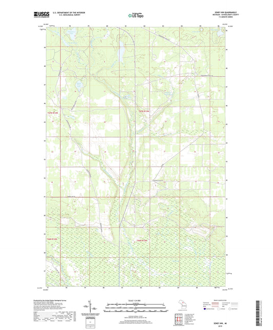 Seney NW Michigan US Topo Map Image